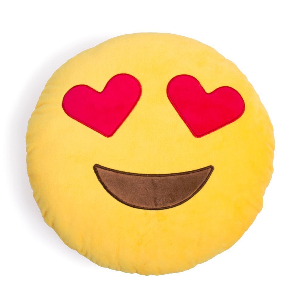 Heart Eyes Emoji Cushion - 34cm