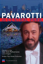 Pavarotti In Central Park on DVD Pavarotti In Central Park on DVD