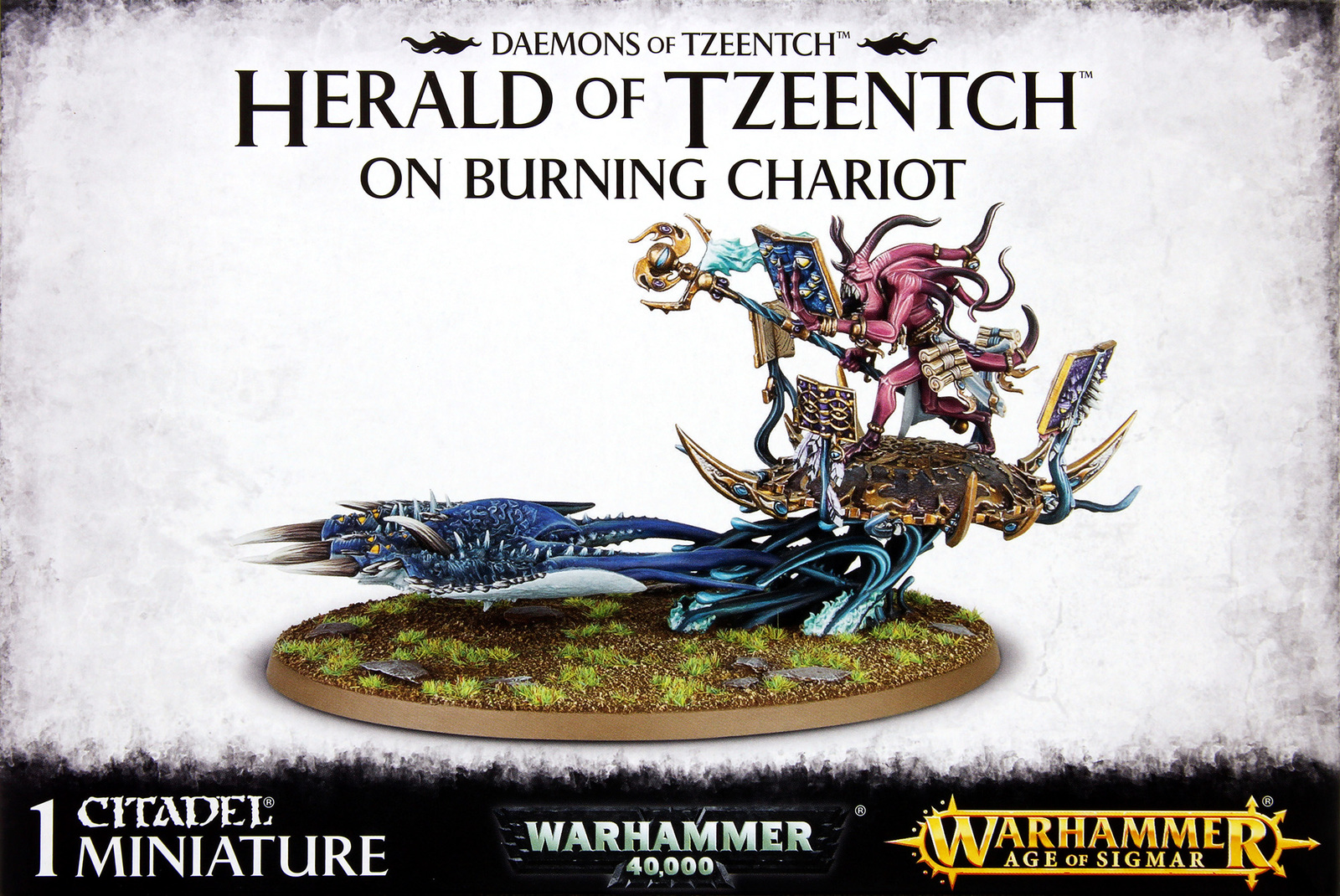 Warhammer Tzeentch Daemons: Herald of Tzeentch on Burning Chariot image