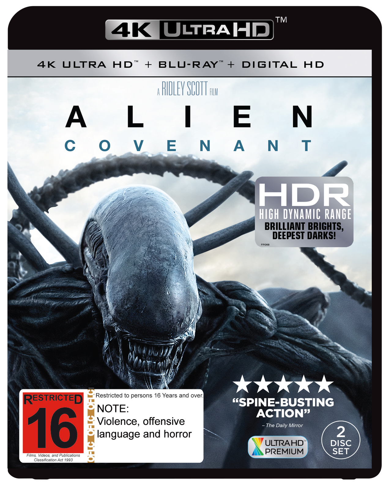 Alien: Covenant on Blu-ray, UHD Blu-ray image