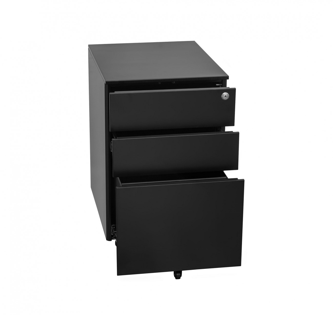 3 Drawer Mobile Pedestal - Mannex Black image