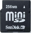 SanDisk 256MB miniSD Memory Card SanDisk 256MB miniSD Memory Card