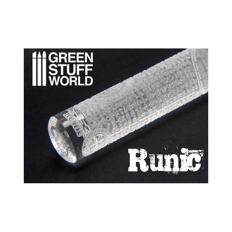 Green Stuff World Texture Rolling Pin Runic at Mighty Ape Australia