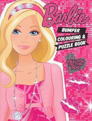 Barbie Bumper Colouring and Puzzle Book by Mattel Inc. image