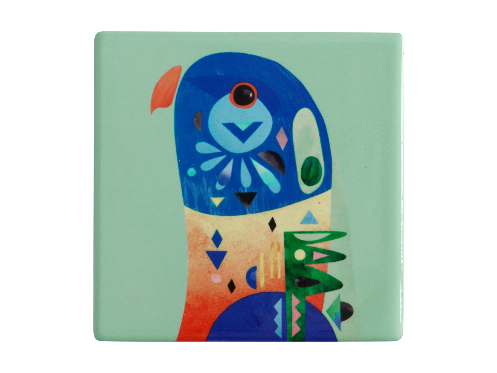 Maxwell & Williams Pete Cromer Ceramic Square Tile Coaster (Lorikeet