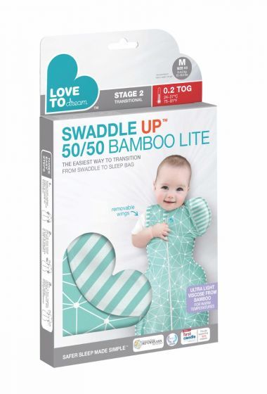 Swaddle UP Transition 50/50 Bamboo Lite - Mint (Large)