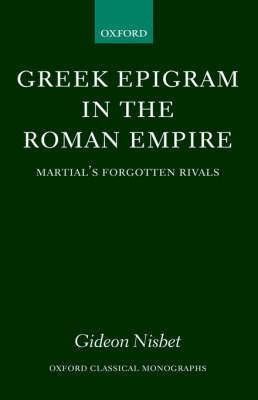 Greek Epigram in the Roman Empire by Gideon Nisbet image