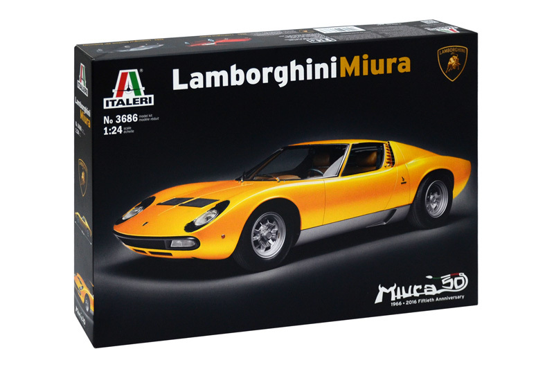 Italeri 1:24 Lamborghini Miura Model Kit image