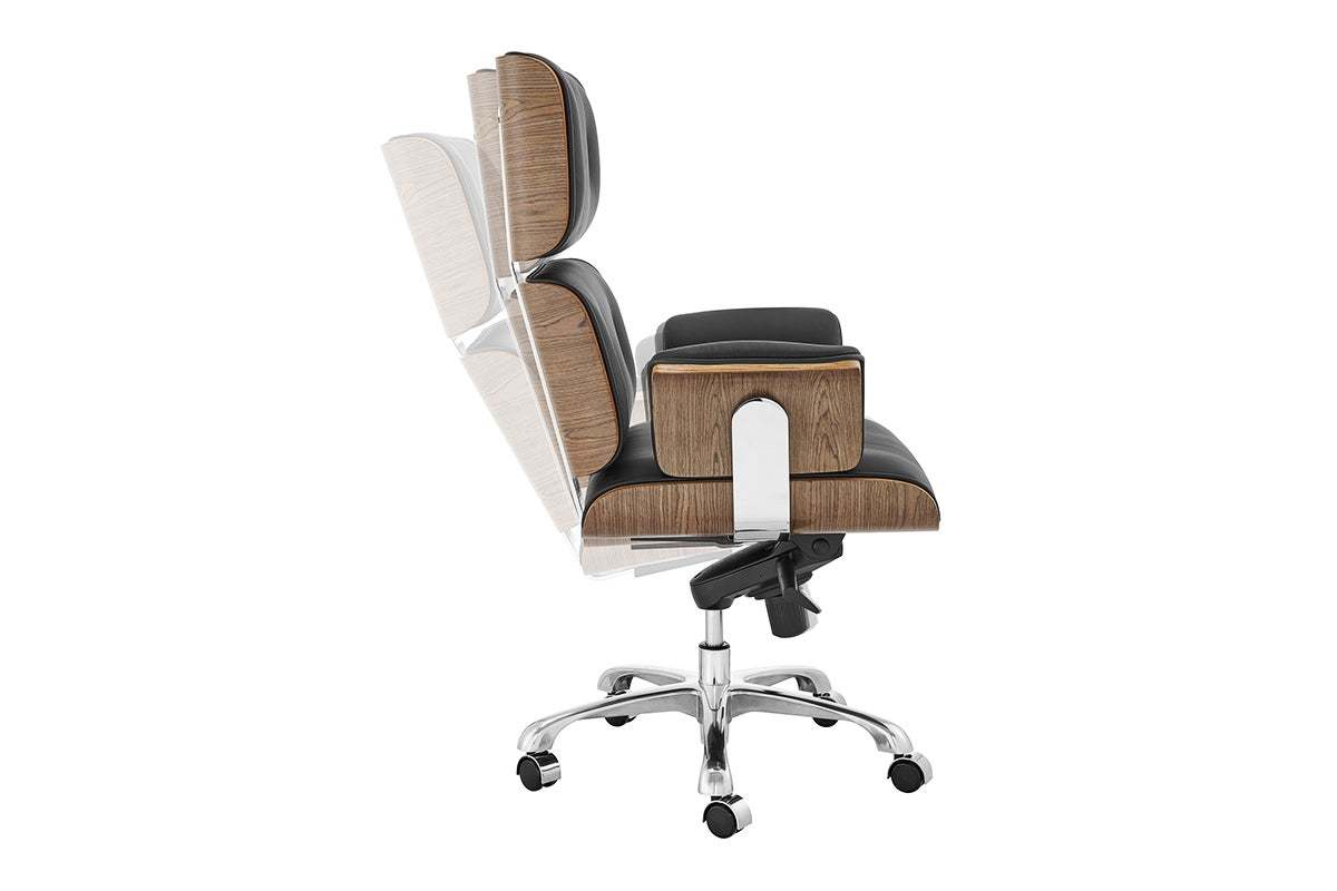 Buy Matt Blatt Eames Executive Office Chair Replica (Walnut, Black) at
