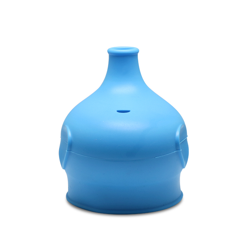 Haakaa: Silicone Elephant Sippy Top - Blue image