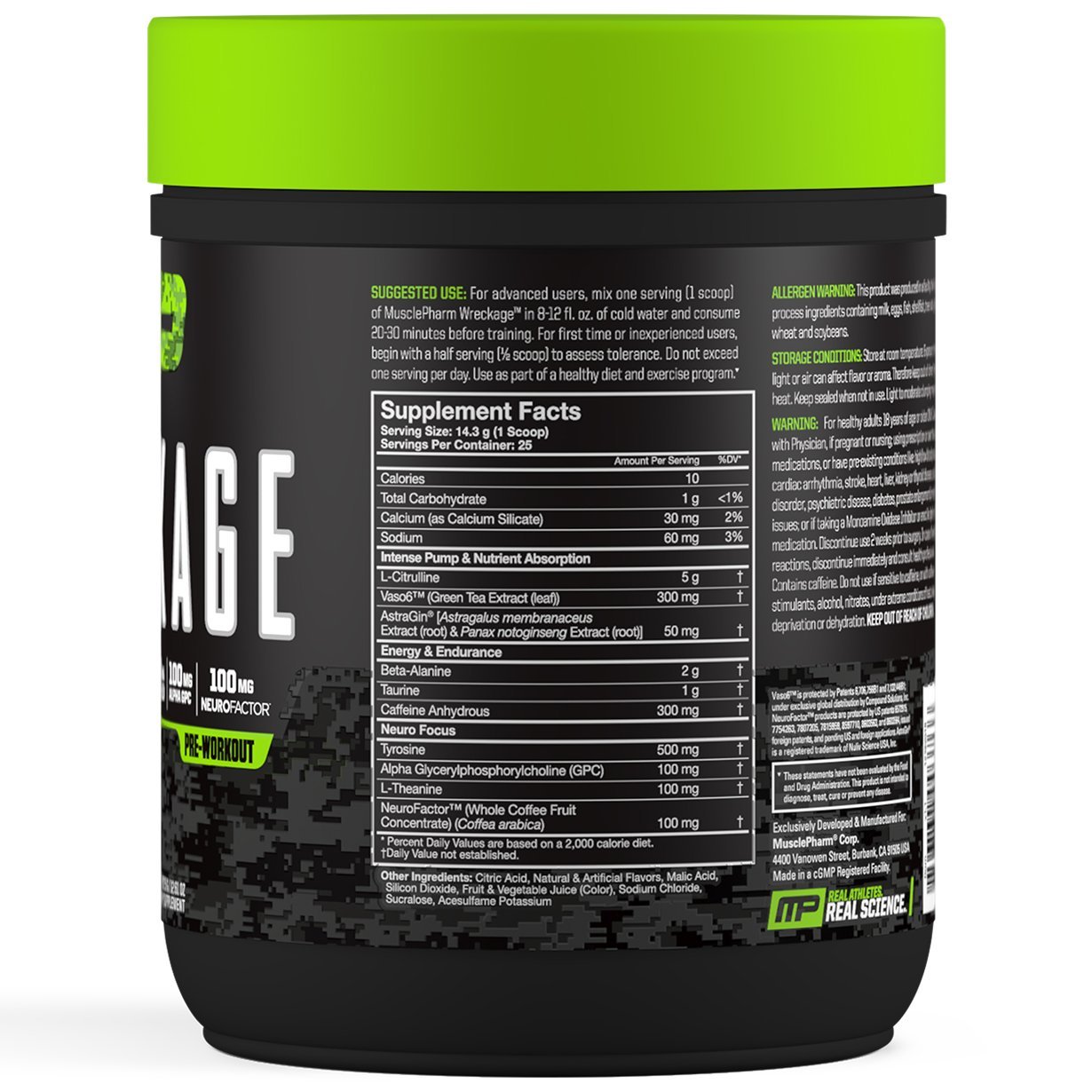 MusclePharm: Wreckage Pre-Workout - Fruit Punch (25 Serves) image