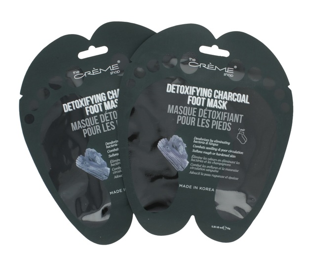 Buy The Creme Shop Detoxifying Charcoal Foot Mask (2 Pack) at Mighty Ape NZ
