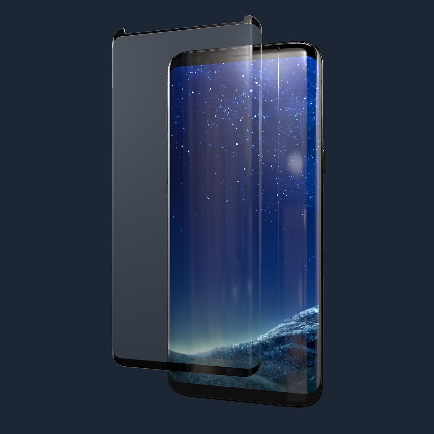 Kase Edge Night Screen Protector - Samsung Galaxy S8 image