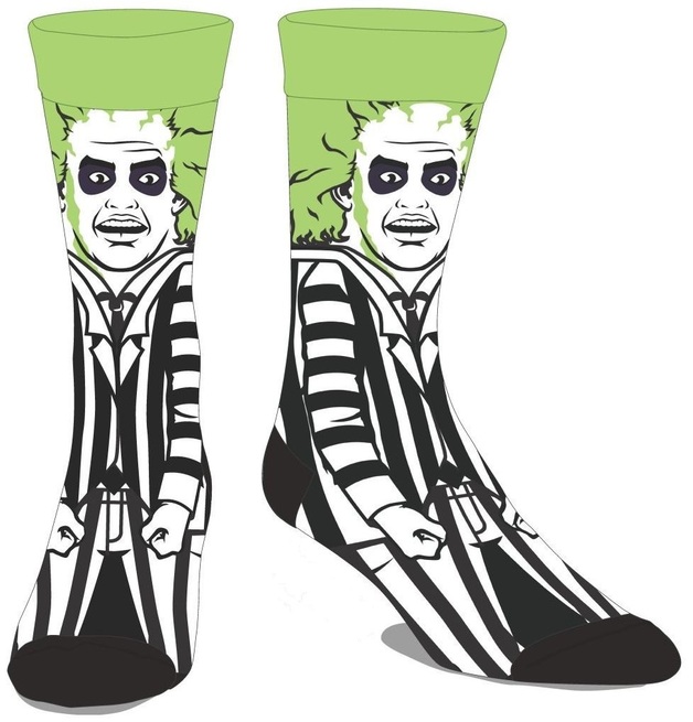 Beetlejuice: 360 Character - Crew Socks