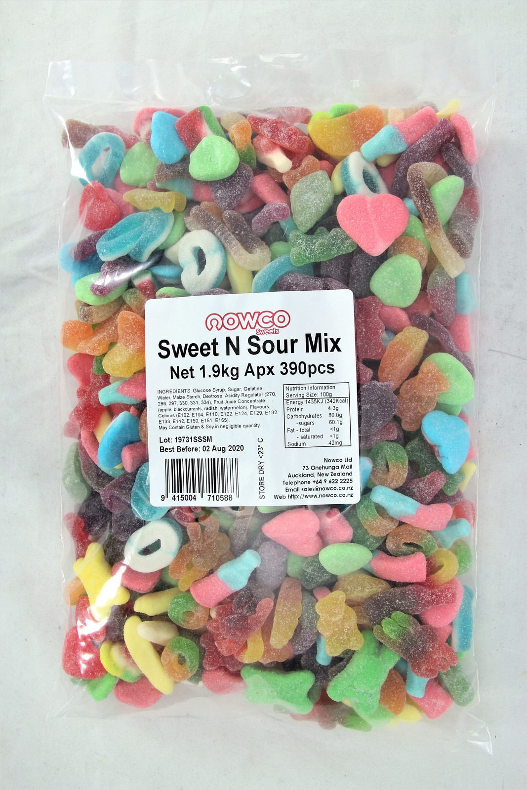 Nowco: Sweet & Sour Lolly Mix Bulk Bag - 1.9kg image