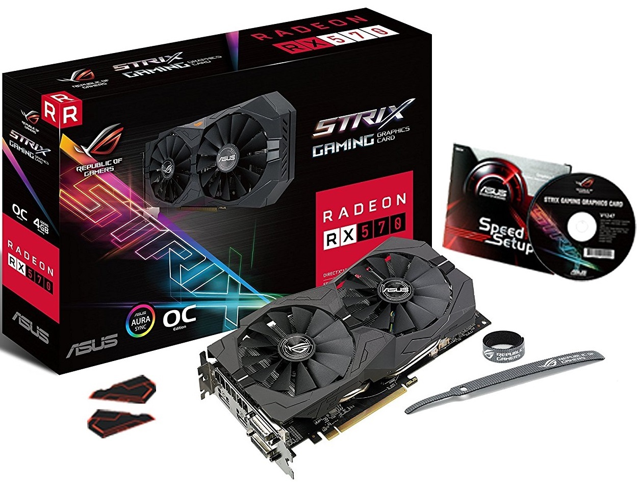 ASUS Radeon STRIX RX570 OC 4GB Graphics Card image