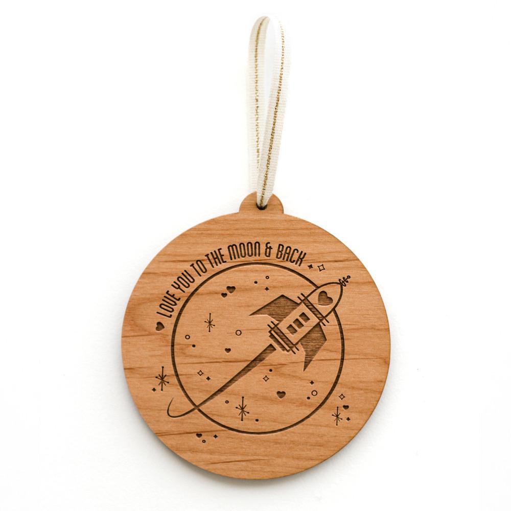 Cardtorial Christmas Ornament - Moon & Back image