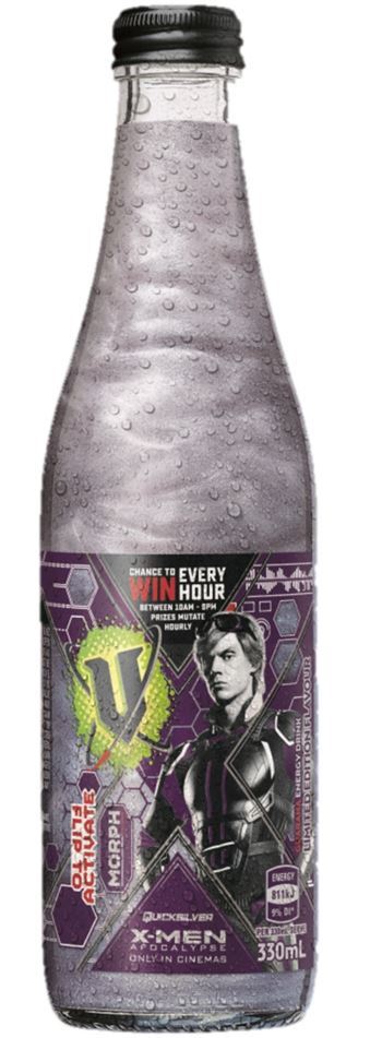 V Energy Morph Quicksilver Bottle 330ml Limited Edition At Mighty Ape Nz v energy morph quicksilver bottle 330ml limited edition