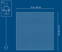 lego classic blue baseplate 10714