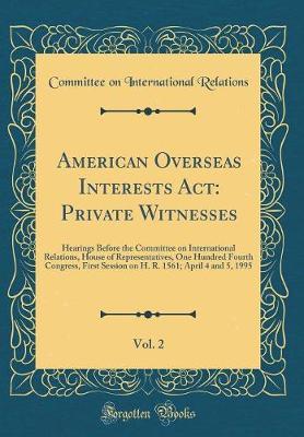 American Overseas Interests ACT by Committee on International Relations image