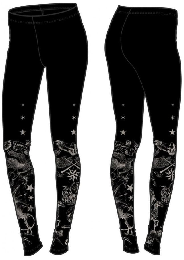 Harry Potter Magical Creatures Black Leggings: M image