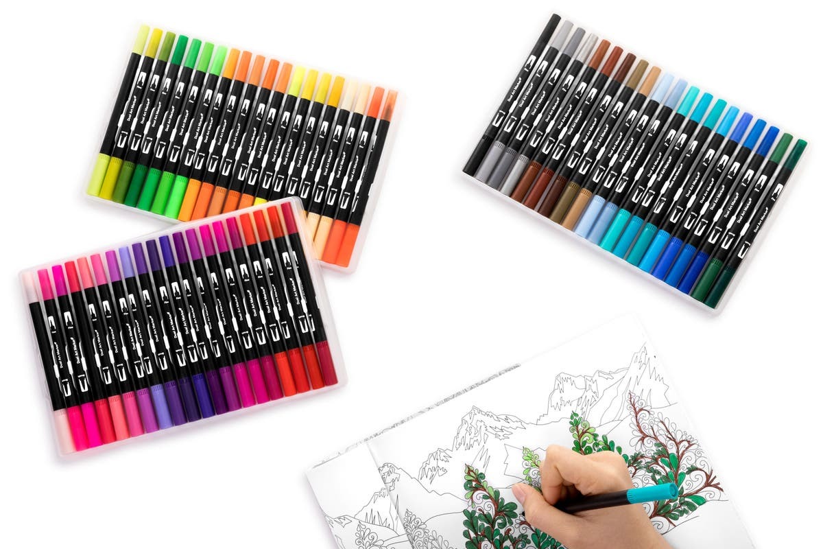Essentials For You: Dual Tip Markers (60 Piece Set) image