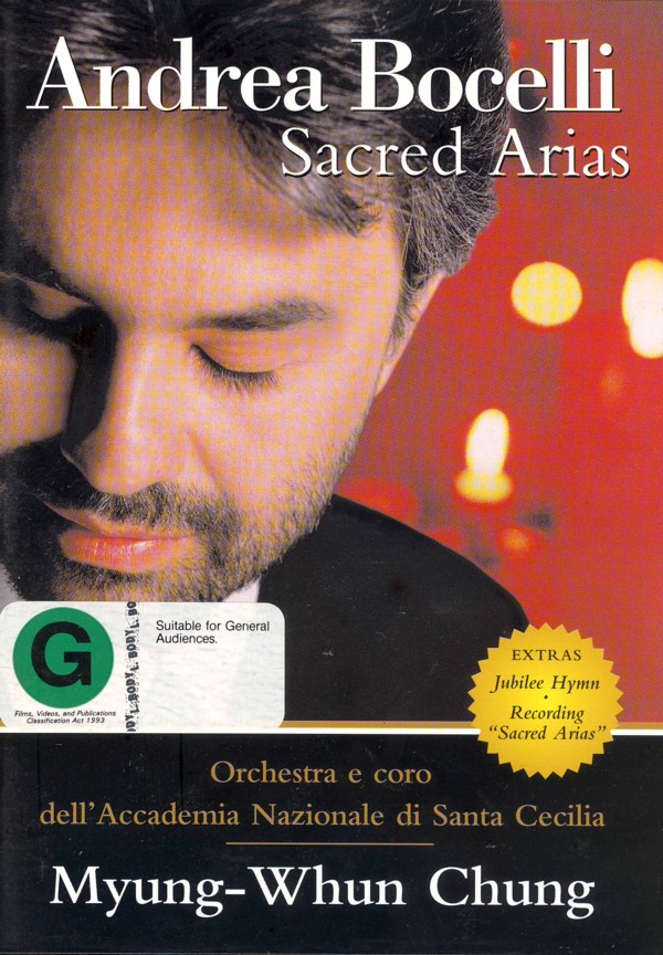 Andrea Bocelli - Sacred Arias on DVD image