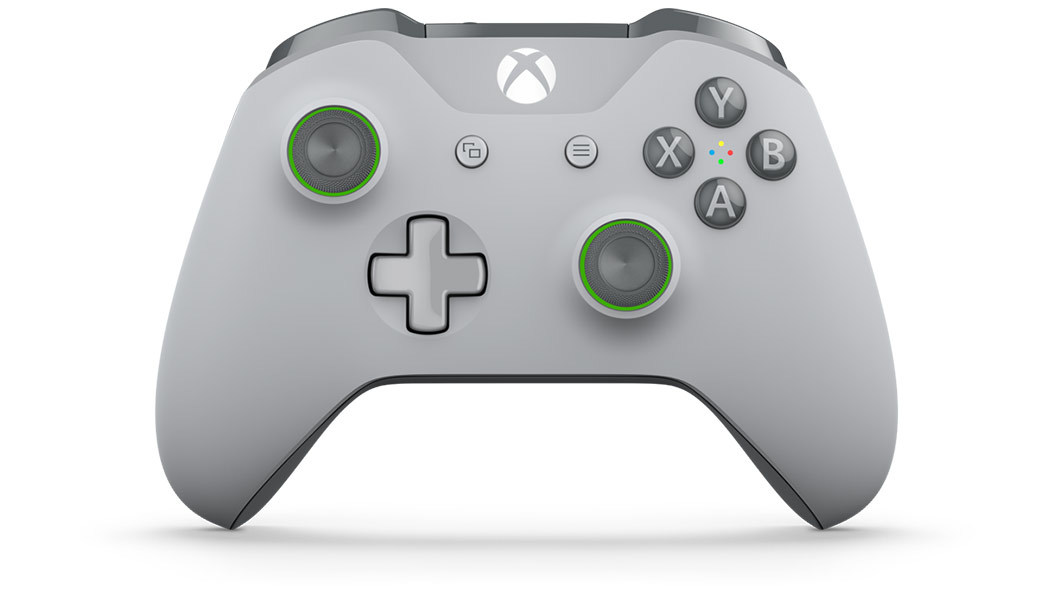 Xbox One Wireless Controller - Grey/Green (with Bluetooth) image