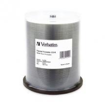 Verbatim CD-R 700MB 100Pk White Wide Thermal 52x image