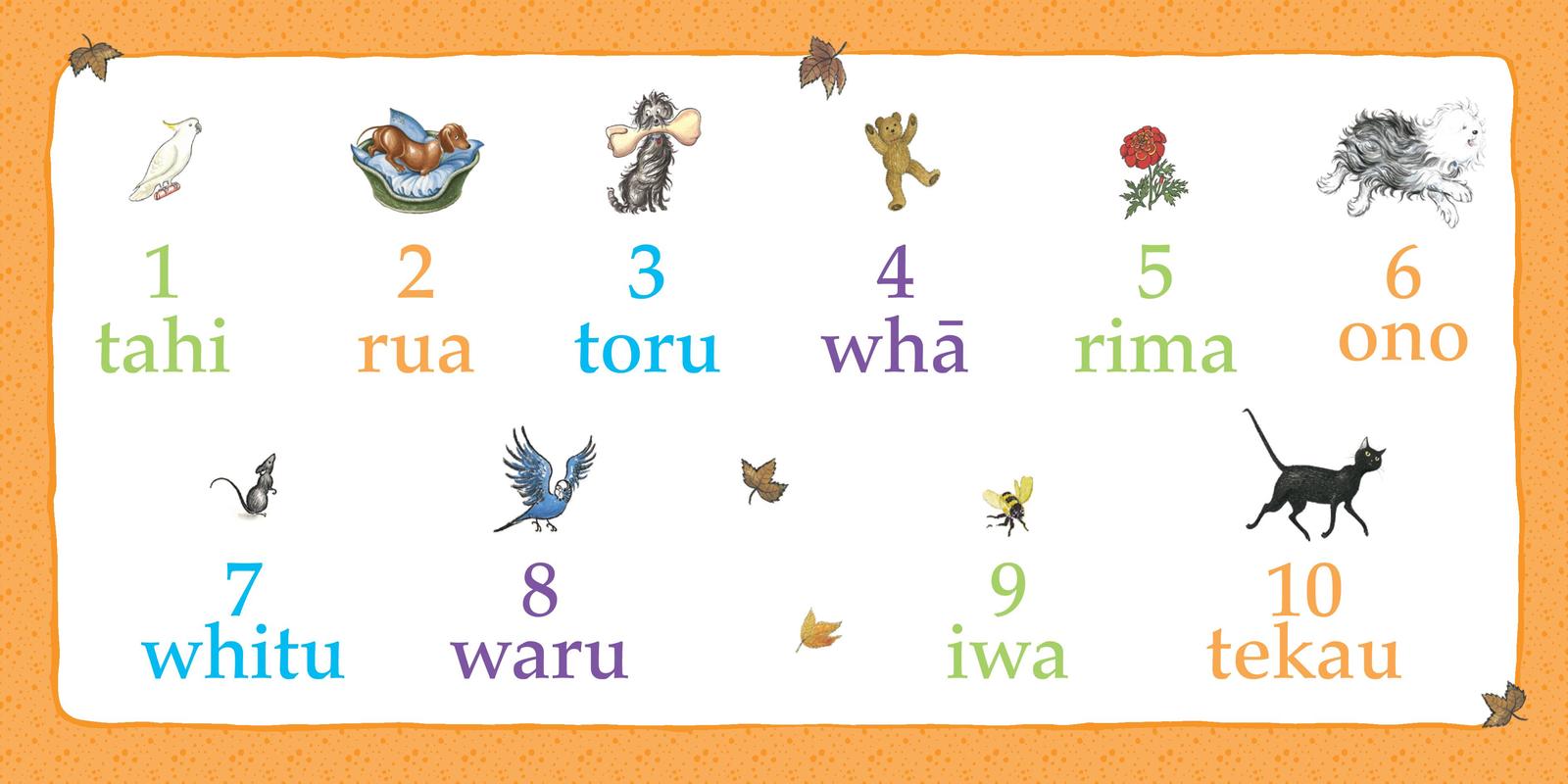 Hairy Maclary and Friends: 123 in Maori and English by Lynley Dodd image