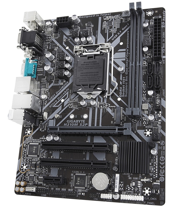 Gigabyte H310M S2P MATX Motherboard image