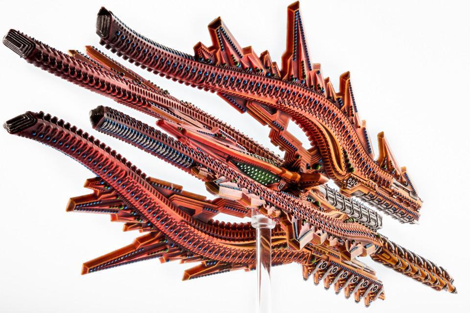 Dropfleet Commander: Shaltari Battlecruiser - Ruby/Sapphire image
