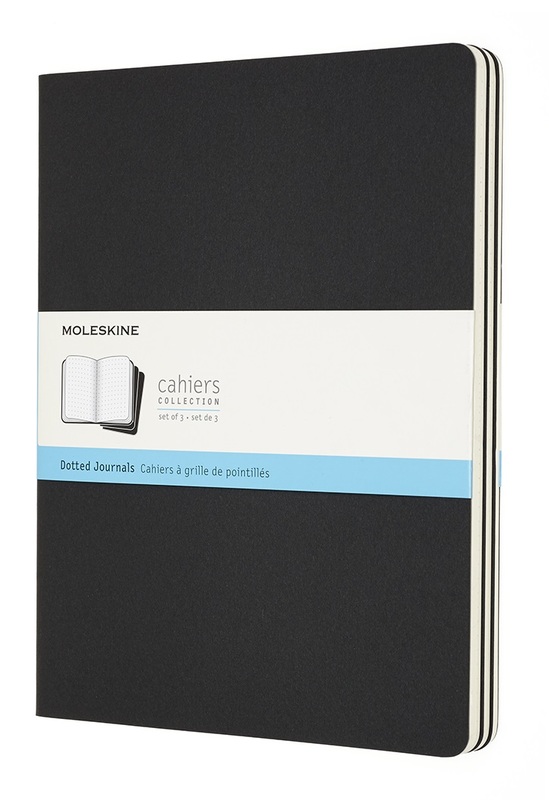 Moleskine: Cahier Extra Large Journal Dot - Black (Pack of 3)