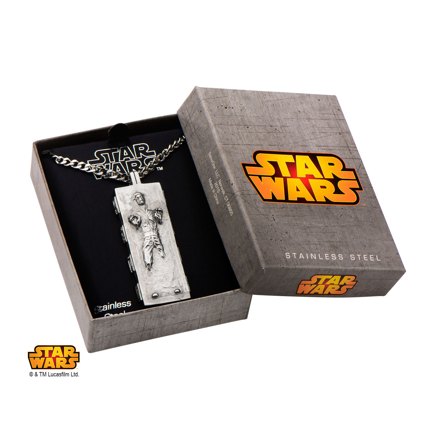 Star Wars Han Solo Carbonite Pendant Necklace image