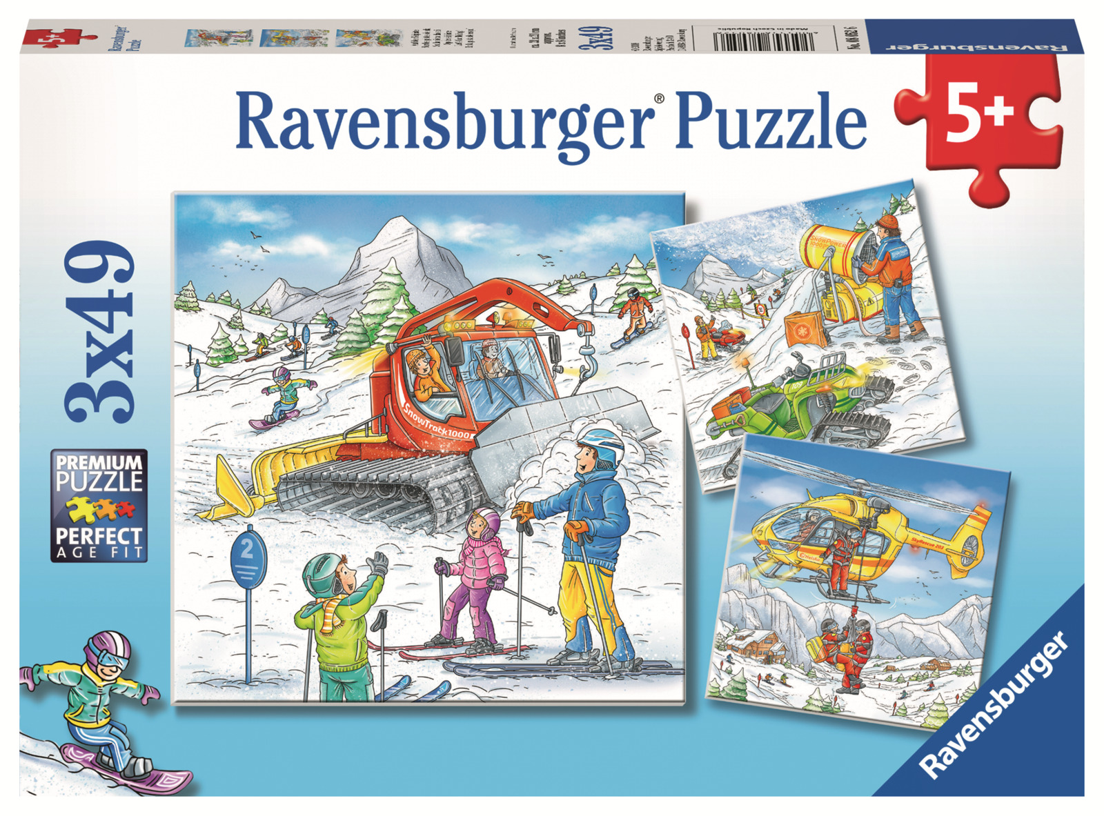 Ravensburger Mini Puzzle Set Let’s Go Skiing! Board Game at