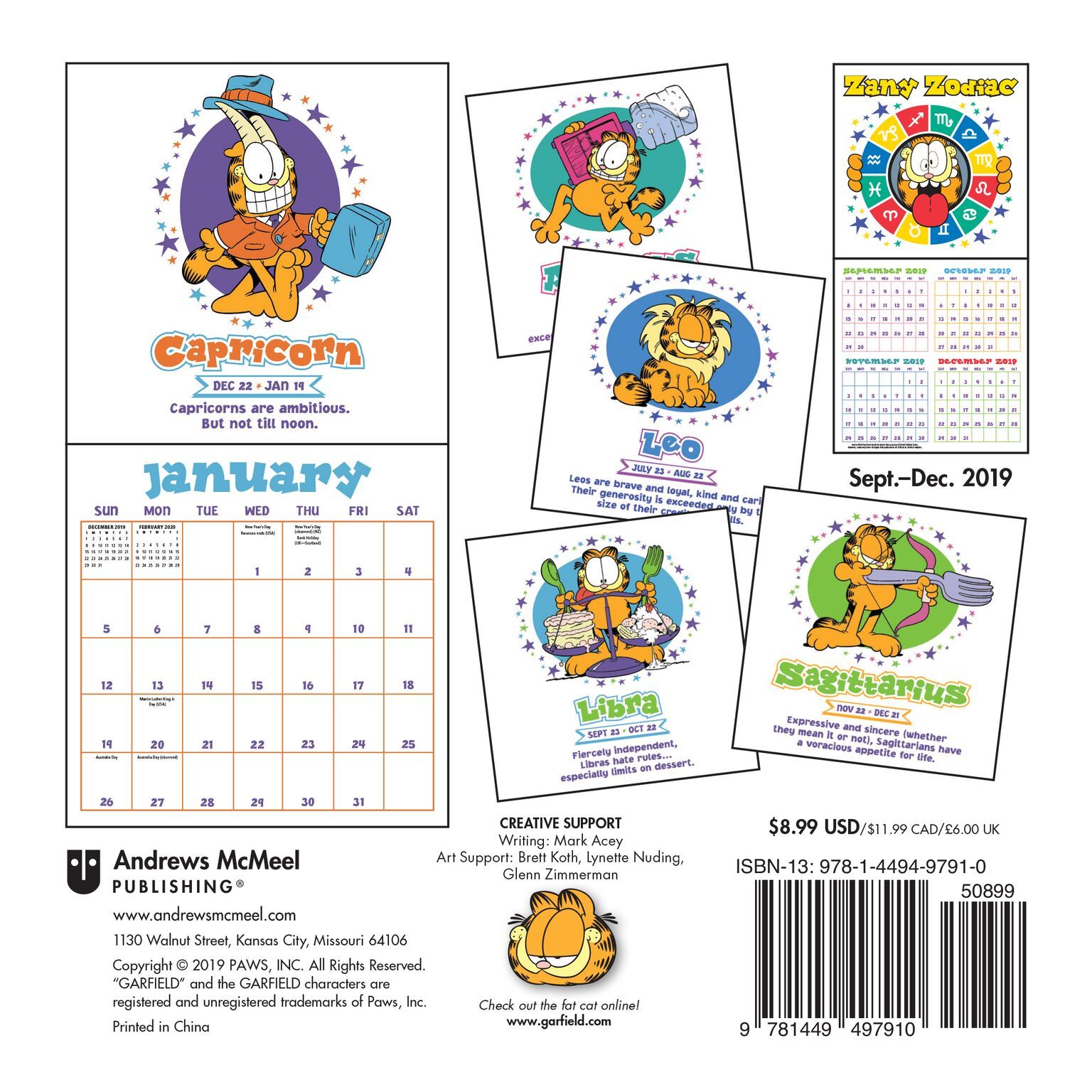 Buy Garfield 2020 Mini Wall Calendar at Mighty Ape NZ