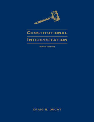 Constitutional Interpretation by Craig R Ducat image