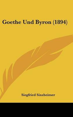 Goethe Und Byron (1894) by Siegfried Sinzheimer image