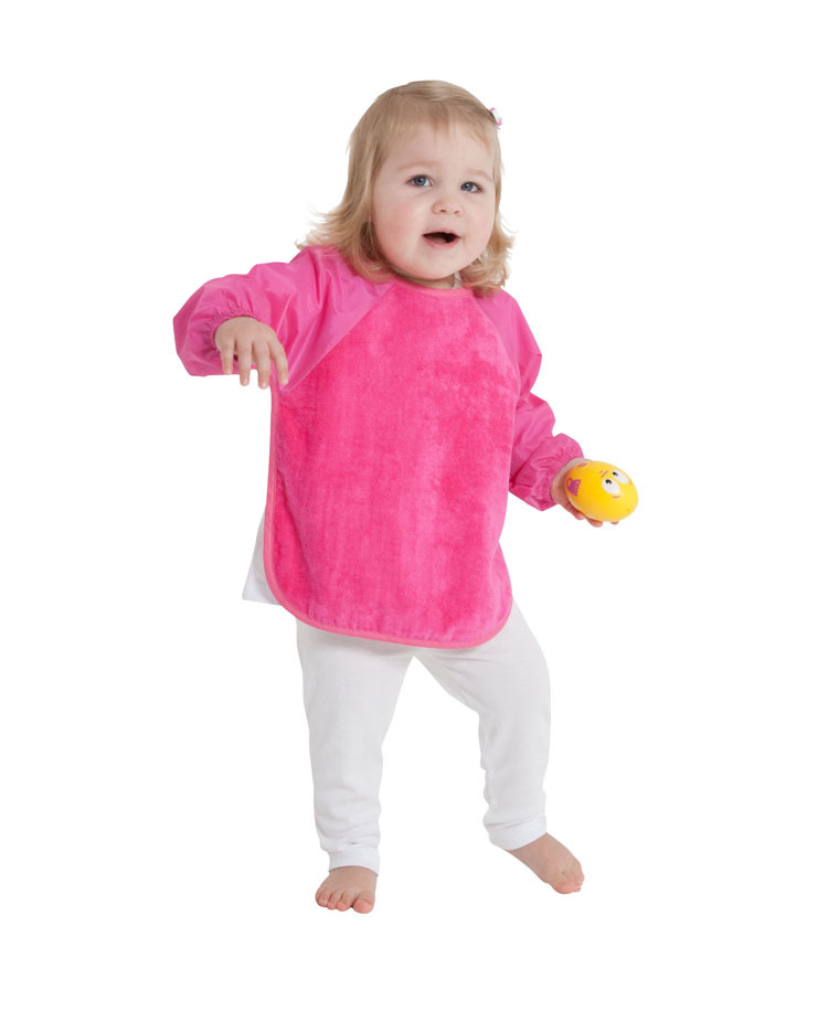 Mum 2 Mum Sleeved Wonder Bib (6-18 Months) - Cerise image