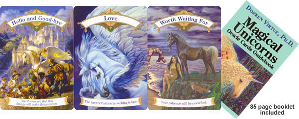 Magical Unicorns Oracle Cards (Deck & Guidebook) by Doreen Virtue image