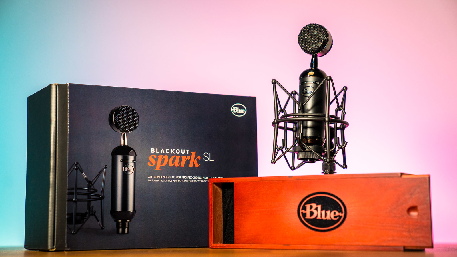 Blue Microphones Spark Blackout SL XLR Condenser Microphone (Black) for image
