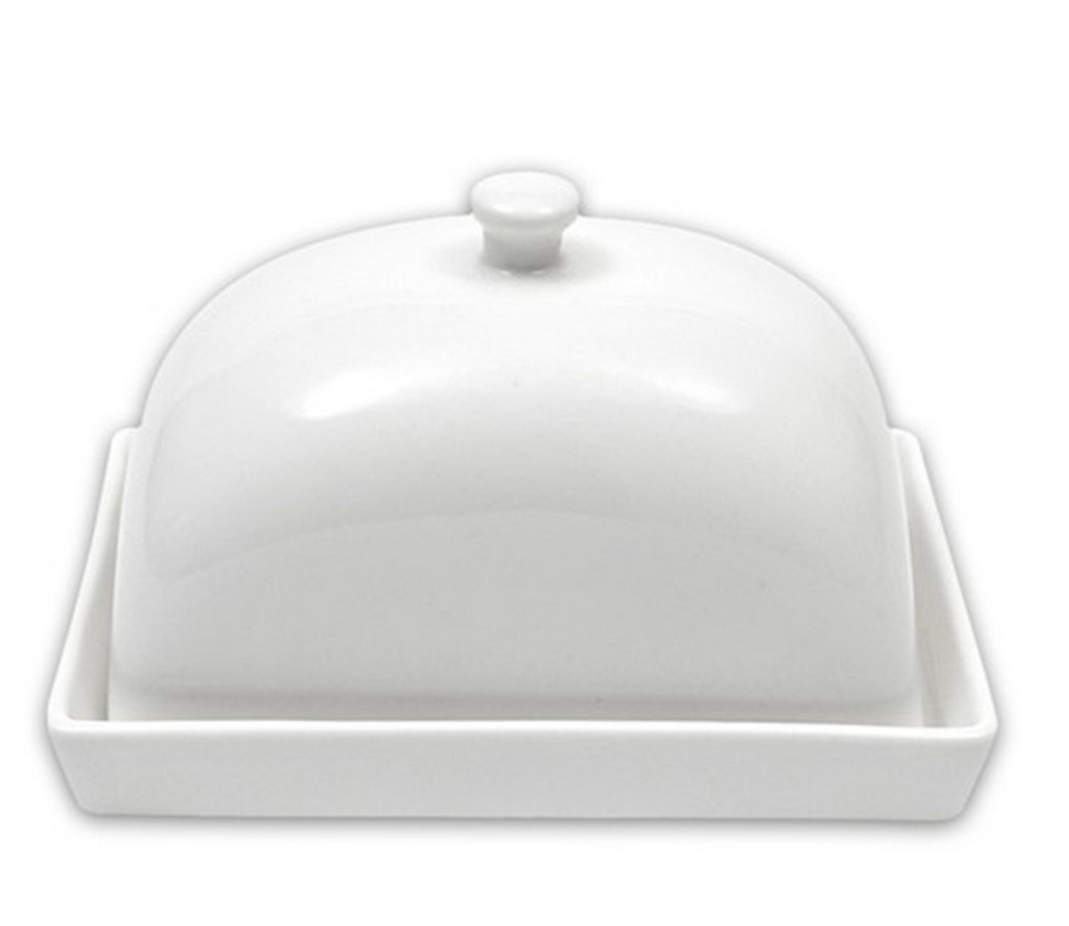 Maxwell & Williams White Basics Rectangular Butter Dish at Mighty