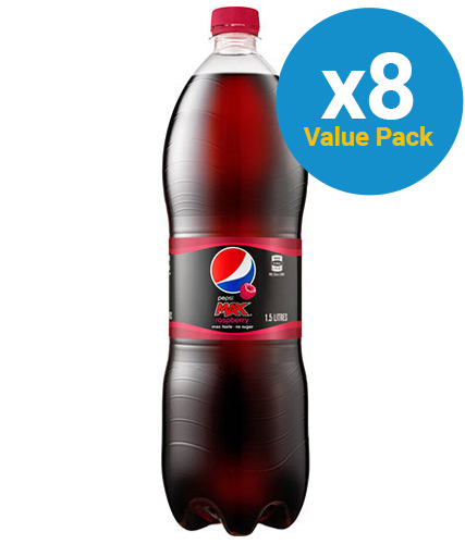 Pepsi Max Raspberry 1.5L (8 pack) image