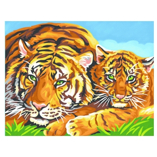 Paint by Numbers - Tigers image