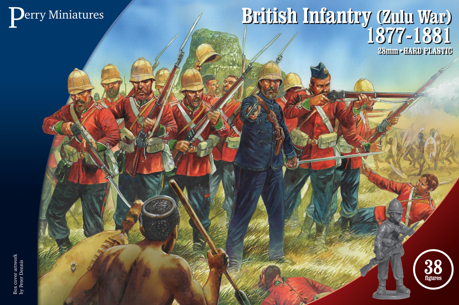 Perry Miniatures: British Infantry 1877-81 Zulu War (38pc) image
