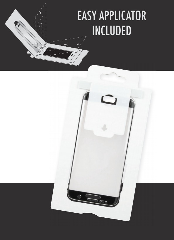 OMP: Galaxy S8+ Premium Full Coverage Tempered Glass Screen Protector - Black image