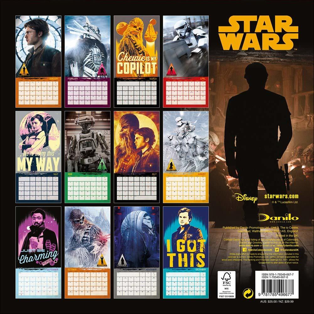 Han Solo Movie 2019 Square Wall Calendar