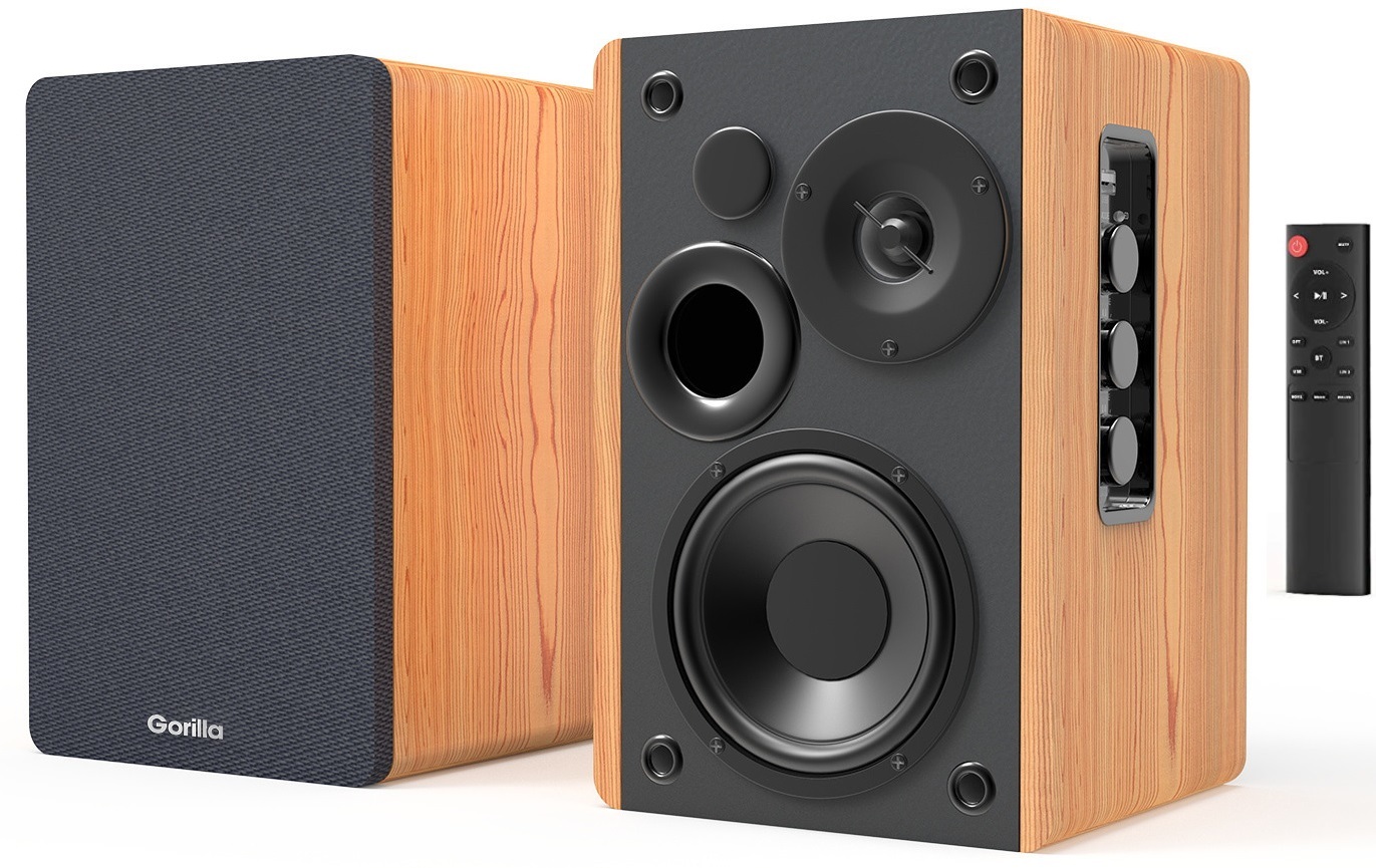Gorilla Powered Bluetooth Bookshelf Speakers (Pair) at Mighty Ape