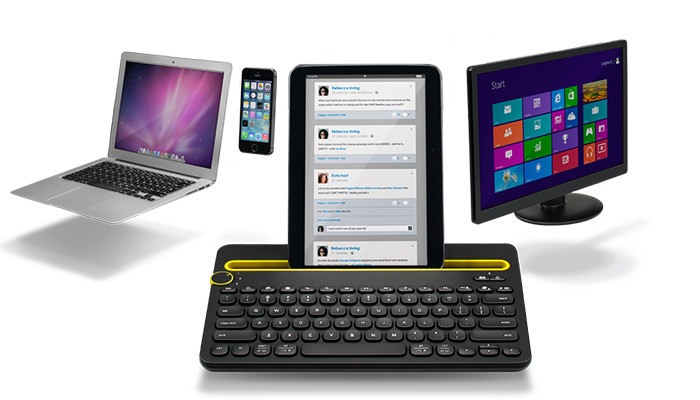 Logitech K480 Multi-Device Bluetooth Keyboard (Black) image