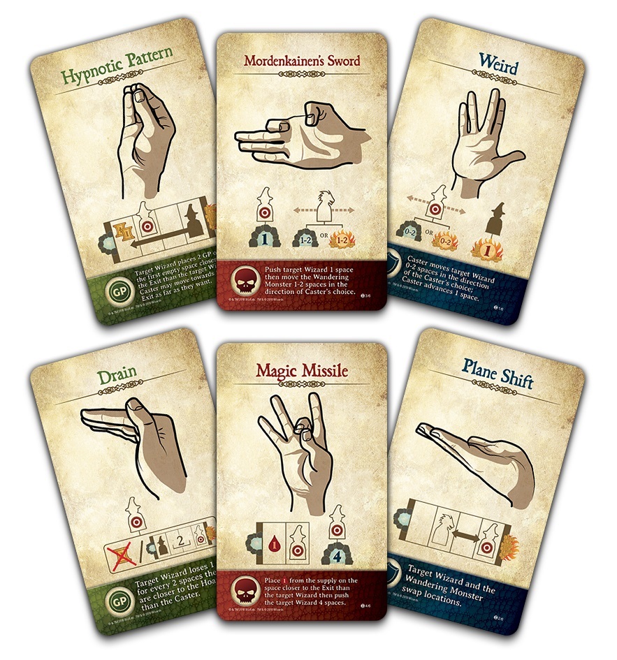 Dungeons & Dragons Rock Paper Wizard Fistful of Monsters Board